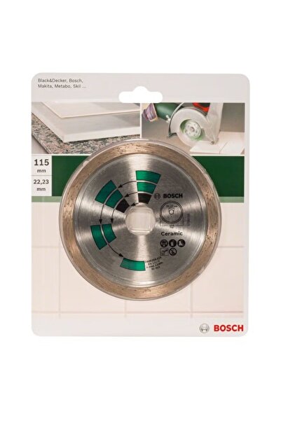 Bosch Ceramic Tile Diamond Cutting Disc – Silver, 115 mm