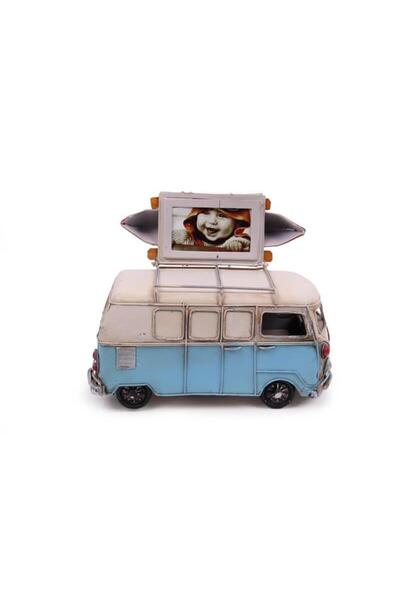 musellife Decorative Metal Minibus with Frame and Money Box Gift (1371) (491491)