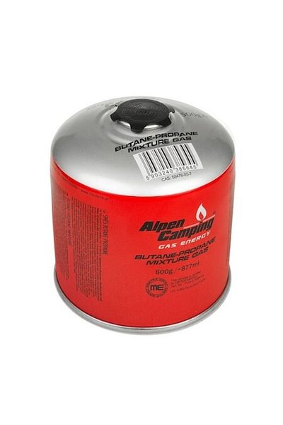 Alpen 500g / 877ml Gas Cylinder, 7/16 Thread Reserve