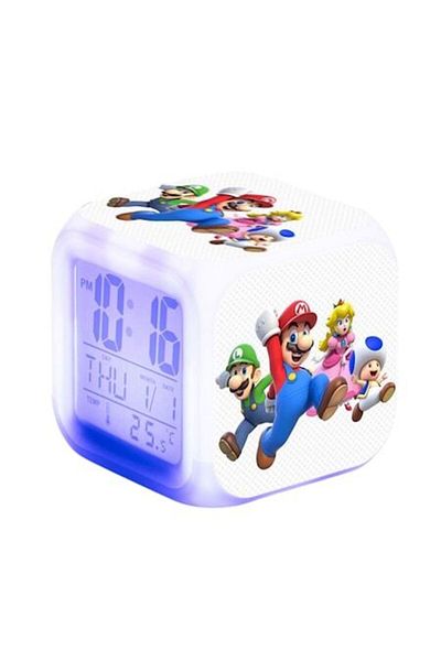 Mixbo Cubic Clock for Children's Room Mixbo, Multiple Functions, Lights, Model 17