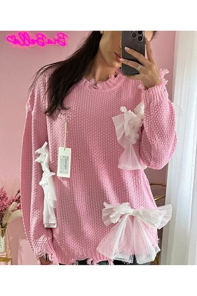BiaBella Sweater accessorized with detachable bows