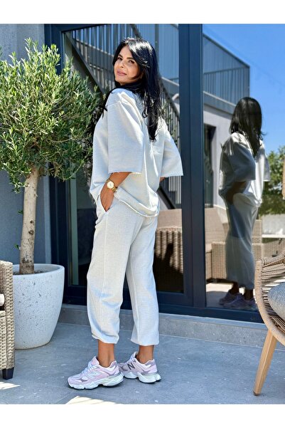 RAMONA BADESCU EXCLUSIVE Two-Piece Tracksuit with Loose Top and Cuffed Pants
