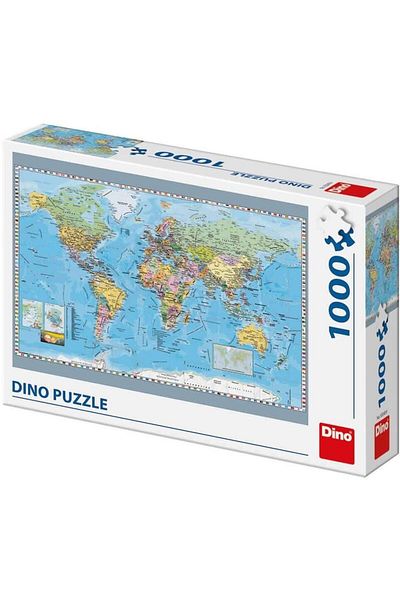 Dino Puzzle - Political Map of the World (1000 pieces)