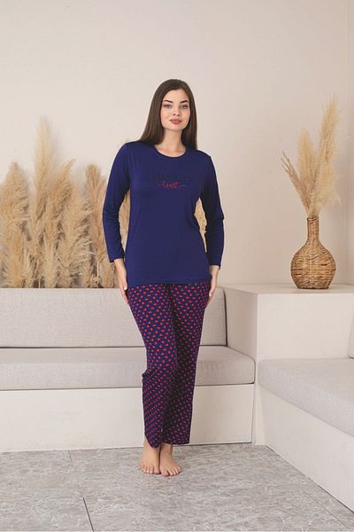Asel Women's Long Sleeve Lycra Milan Pajama Set