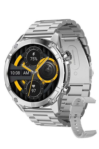 wapik Korean Brand Smart Watch Y7, Business Smartwatch, 30M Waterproof Fitness Watch, Bluetooth Call