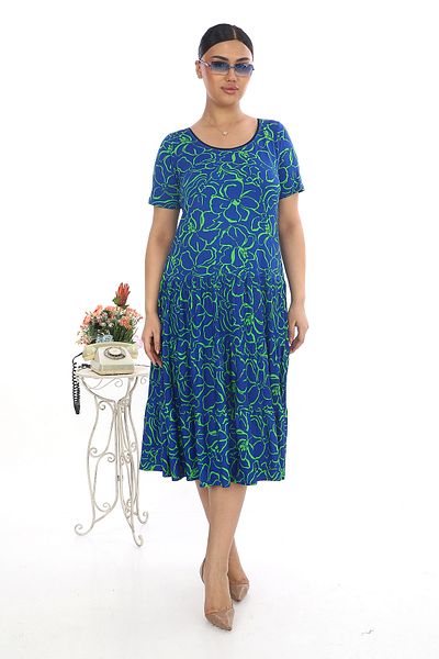 KARAMEŞE Women's Micro Fabric Patterned Dress