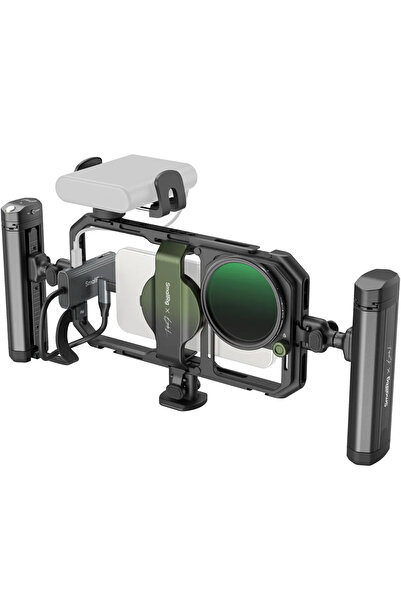 SmallRig مجموعة فيديو الهاتف المحمول من براندون لي لجهاز iPhone 15 Pro Max - إصدار التصميم المشترك