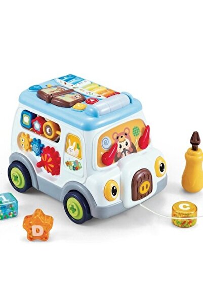 Mixbo Autobuz multifuncțional pentru bebeluși Mixbo, educativ, cu sunete și l...