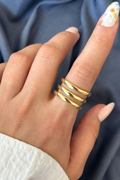 Leo'Stone New Season Quadra Design Adjustable Women's Ring