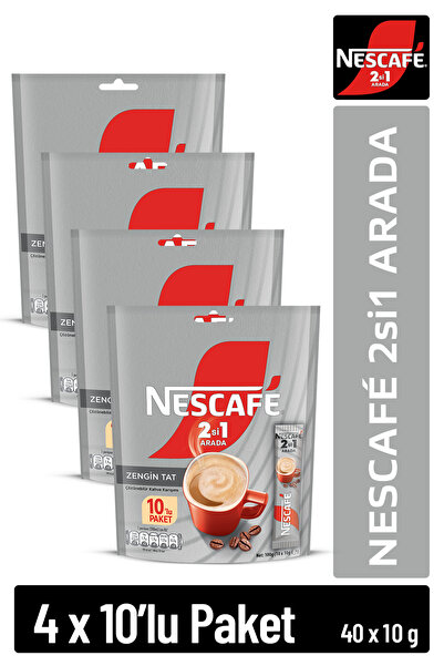 Nescafe Nescafé 2si1 Arada 10'lu Çoklu Paket 10x4