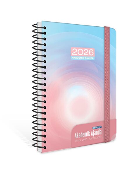 Gıpta 2025 Eylül-2026 Aralık SPİRALLİ Akademik Ajanda 17X24 Cm Model-4