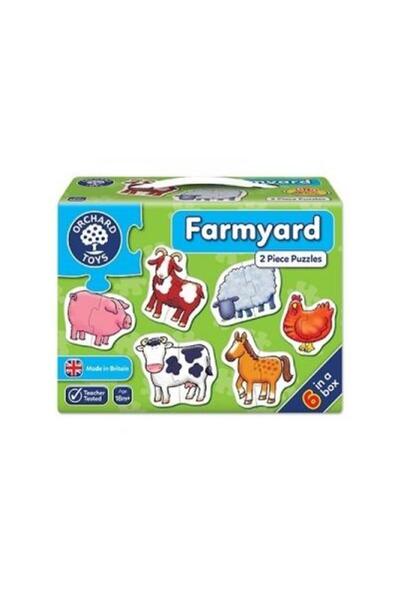 Orchard Toys Set of 6 Farm puzzles (2 pieces) FARMYARD