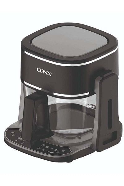 Denx Dual Design Air Fryer & Grill, Touch Screen Display, Family Size, 4.5L, Black