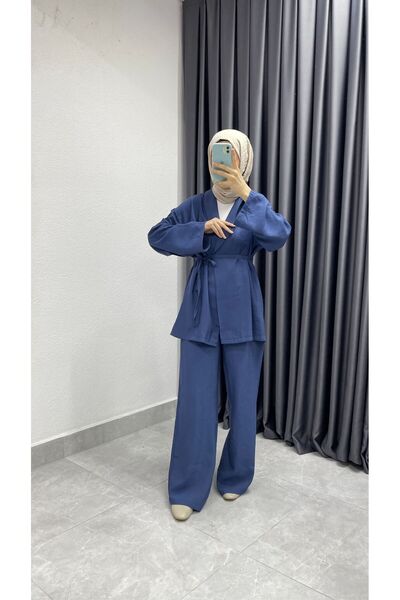 Minharir Kimono Trousers Double Set