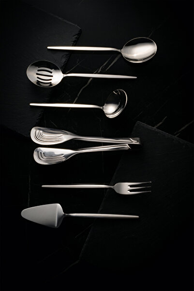 Fecra Luxe Silver 6 Piece Service Set Simple