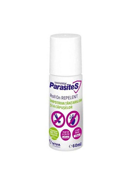 Viva Pharma Parasites Santaderm mosquito and tick repellent roll-on, 60ml, Viva Pharma