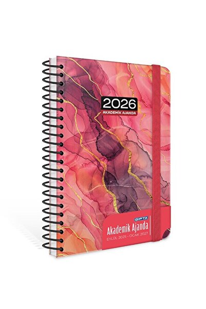 Gıpta 2025 Eylül-2026 Aralık SPİRALLİ Akademik Ajanda 17X24 Cm Model-2