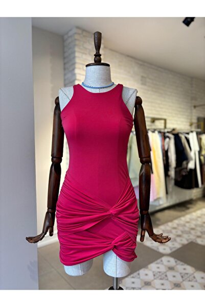 The Zest Boutique Düğüm Detaylı Mini Elbise
