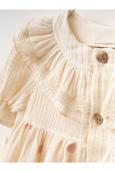 Cherrys Bebek Heart Muslin Dress