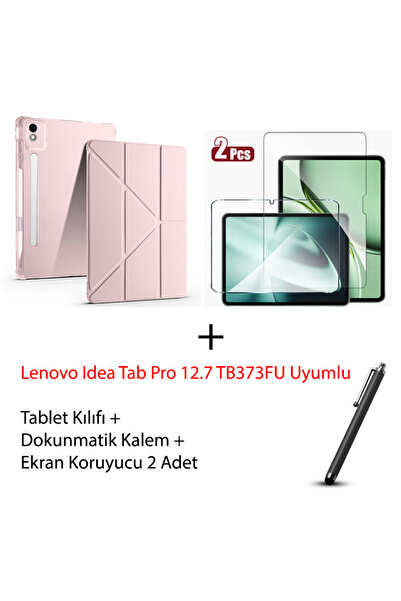Yesnıce Lenovo Idea Tab Pro 12.7 TB373FU Kalemlikli Kılıf Ekran Koruyucu (2 A...