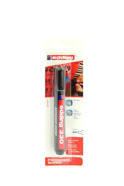 Edding 330 Permanent Marker 1–5mm Chisel Tip Black