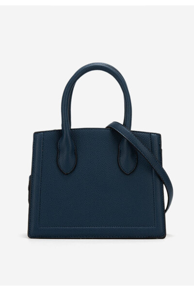 B T Shoes Tmavě modré rukojeť kabelky Farisa