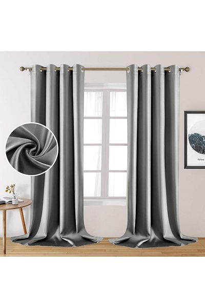 Generic Umeema Blackout Window and Door Curtains for Bedroom, Living room with Grommet Top (Width 150cm and