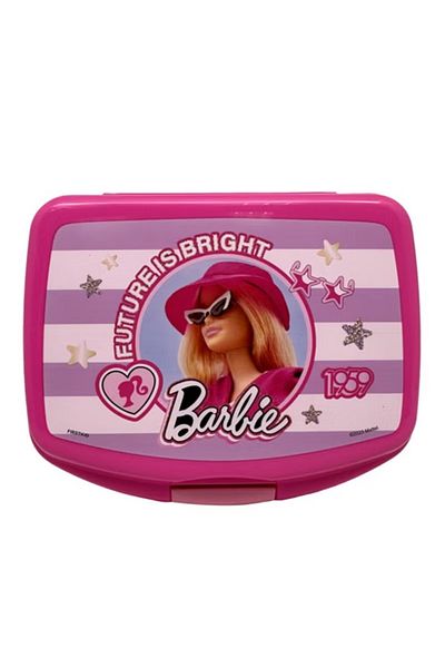 First Kid HQ Barbie Rectangular Lunch Box for Kids – Pink