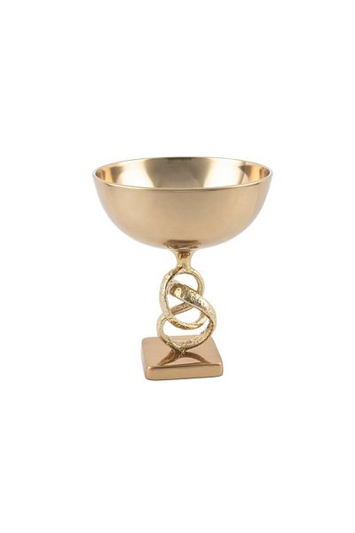 Mikasa Moor Antique Gold Leg Metal Bowl 25X29Cm