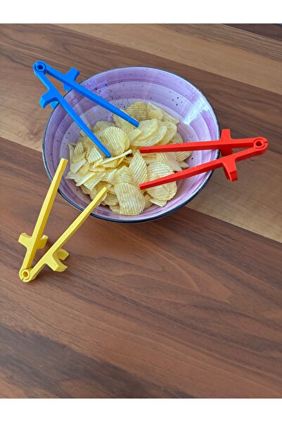 Fabrion Oyuncu Chopstick Atıştırmalık Maşası - Eller Kirlenmeden Yeme Aparatı (Gamer Chopsticks)