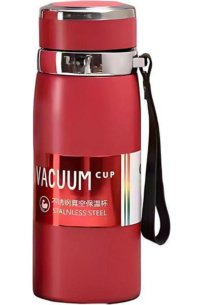 Twisoo Large Capacity Stainless Steel Vacuum Flask with Strap – 800ml Leak-Proof Insulated Thermos