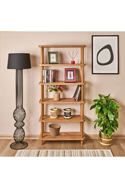 Uvi Collection Dora Gala 6 Raflı Kitaplık - Atlantik Çam / Natürel - 168x28x8...