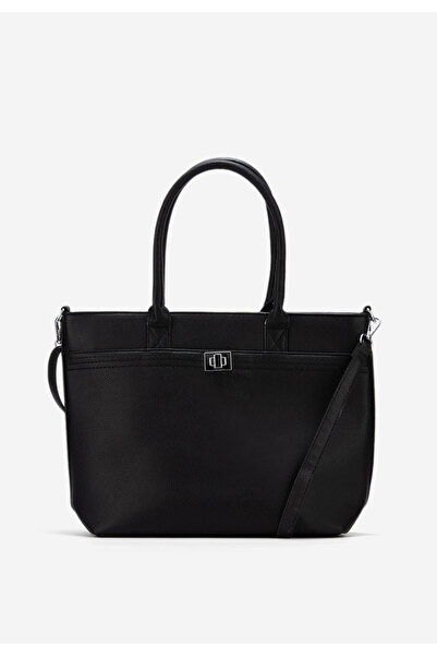 B T Shoes Černá kancelářská kabelka Hadlee