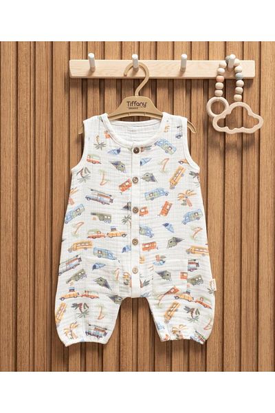 Tiffany Muslin Caravan Theme Short Tank Top Jumpsuit