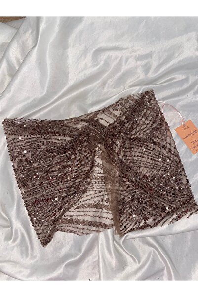 Nurcanilirboutique Kristal taşlı mini pareo