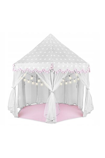 PROCART Σκηνή τύπου κάστρου, PROCART, εξαγωνικό σχήμα, 135x140 cm, 6 παράθυρα με κουρτίνες, πτυσσόμενη, αποθηκευτικός χώρος