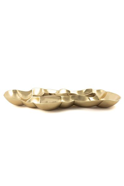 Mikasa Moor Gold Decorative Metal Plate 57X32Cm