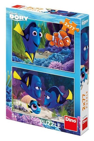 Dino 2 in 1 Puzzle - Finding Dory (2 x 77 pieces)