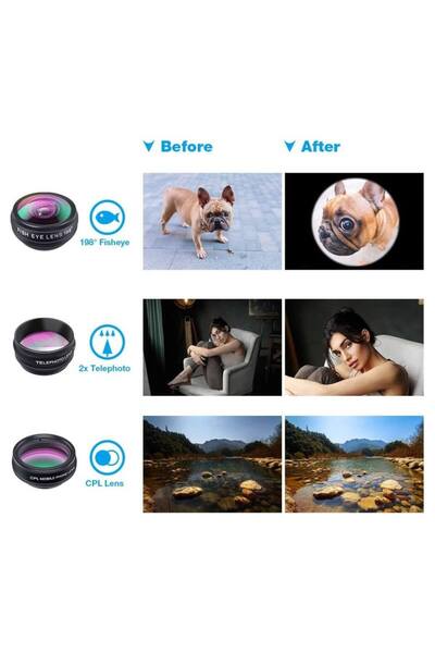 APEXEL APL-DG10 10-in-1 Cellphone Lens Kit