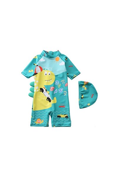 Mixbo Costum de Baie Copii Dino in Vacantion Doua Piese, Mixbo, Marime XL