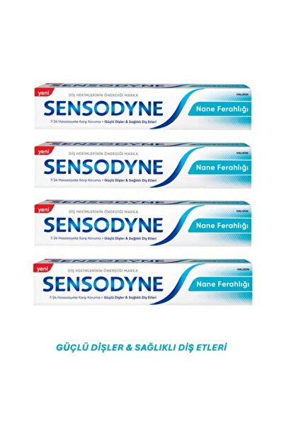 Sensodyne Nane Ferahlığı Diş Macunu 75 ml x 4 Adet