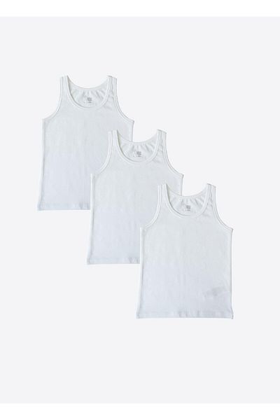 kitikate Organic Classic 3-Piece Men's Undershirt White