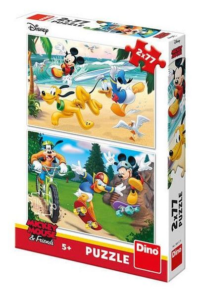 Dino 2 in 1 Puzzle - Mickey the Champion (2 x 77 pieces)
