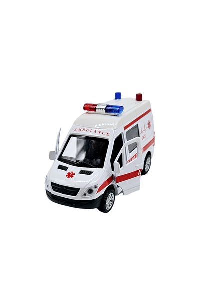 OEM Metal Toy Ambulance Van Mercedes Type with Lights and Sounds