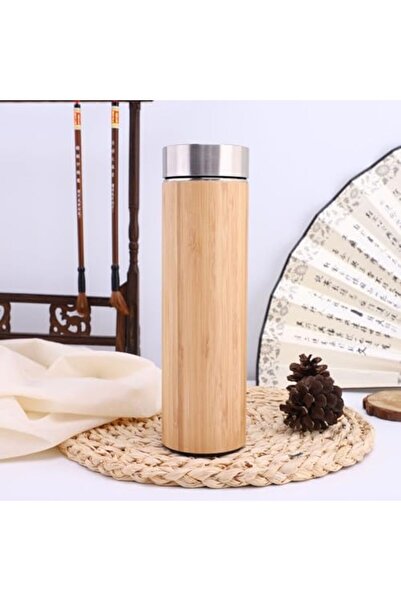 Twisoo Premium Bamboo Flask Thermos with Strainer for Tea Infusion Hot & Cold