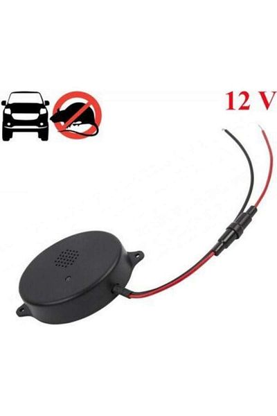 SOHO Ultrasonic Rodent Repeller 12V for Cars, Continuous Protection, Black