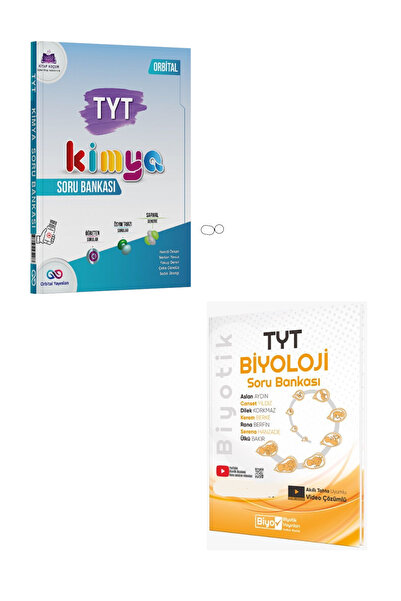 Biyotik Yayınları Orbital ve Biyotik Yayınları TYT Kimya ve Biyoloji Soru Ban...