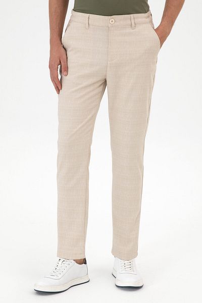 U.S. Polo Assn. Men's Camel Canvas Trousers 50300438-Vr015