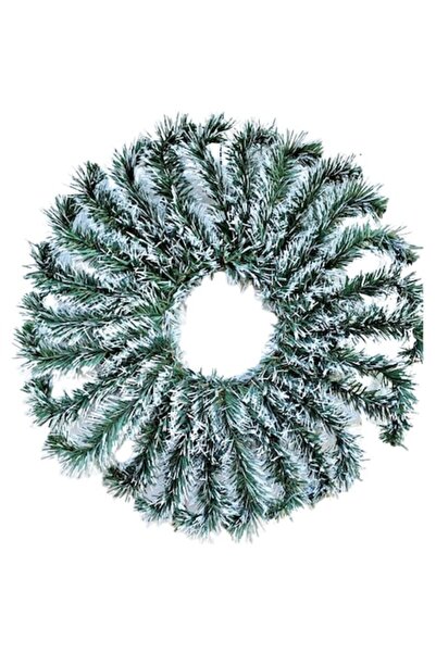 OEM Coronita tip soare verde satirat cu alb 45cm