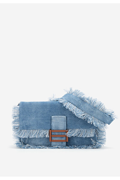 B T Shoes Modrá obálková kabelka Deidria
